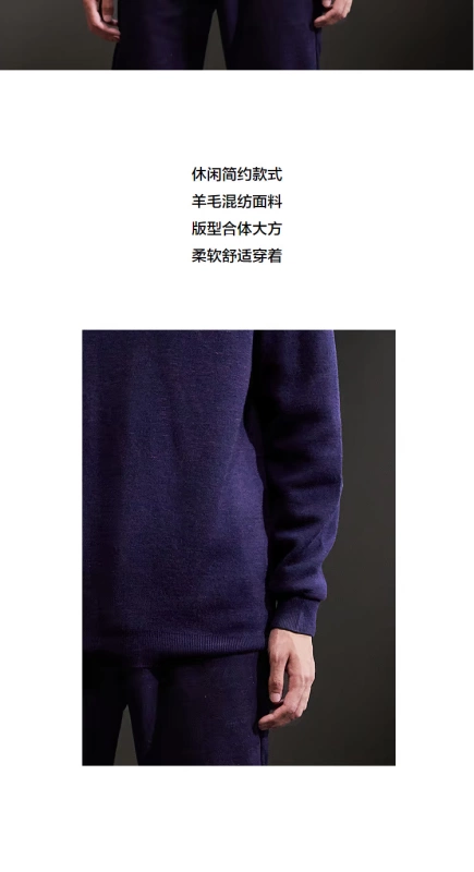 HLA / Haicang House Áo len cổ lọ cổ điển dài tay 2018 Mùa đông New Wool Blend Sweater