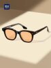 Heilan House large-frame glasses for women, high-end brown sunglasses, women's face-showing, small-faced, no-makeup artifact sunglasses