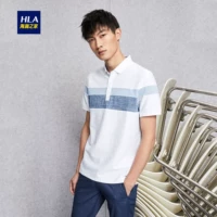 HLA Haishu Nhà thoải mái dát ngắn tay T-Shirt 2018 mùa hè mới casual breathable POLO áo sơ mi nam ao thun polo nam