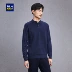 Áo len len cổ lọ hiệu HLA / Haicang House 2018 thu đông mới thoải mái rộng rãi áo thun nam tay dài áo thun có cổ Polo