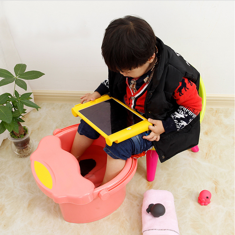 Children's foot bath bucket Plastic thickened baby foot bath bucket Small massage foot bath tub with lid insulation foot bath tub Household