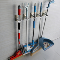  Punch-free mop rack Broom rack hanging mop broom holder Mop hook Broom storage mop clip holder