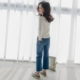 Quần áo bé gái quần jeans 2019 xuân hè mới thô quần thun co giãn thủy triều bé trai cotton thẳng chín điểm quần - Quần quần bò rộng bé trai