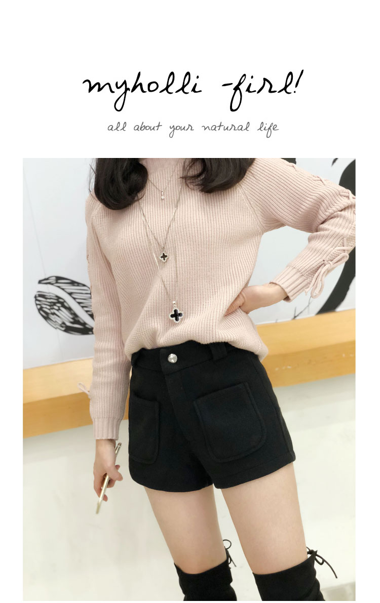 Mùa thu đông 150cm nhỏ nhắn cộng với size nhỏ XS cao eo quần short nữ đa năng thời trang công sở nữ