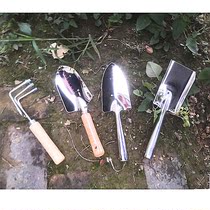 Thickened stainless steel shovel durable planting digging wild vegetables gardening children loosening outdoor home balcony portable