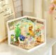 Ruolai Super World New Product Chuying Tea House Taking a Break Between Flowers Handmade DIY Model House Creative Gifts