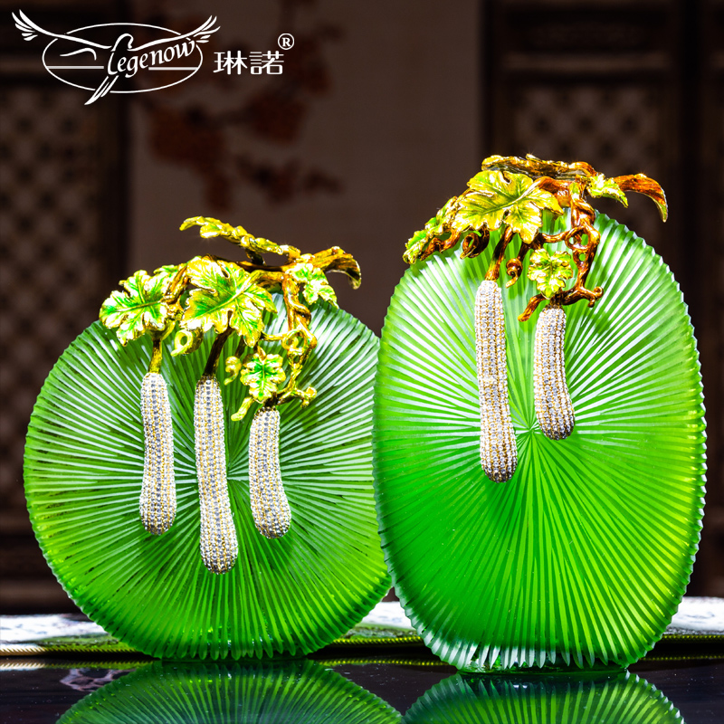 Creative glazed enamel Enamel Tabletop TV Cabinet Light Extravagant and Furnishing Accessories in the Living Room Office Furnishing Decorations