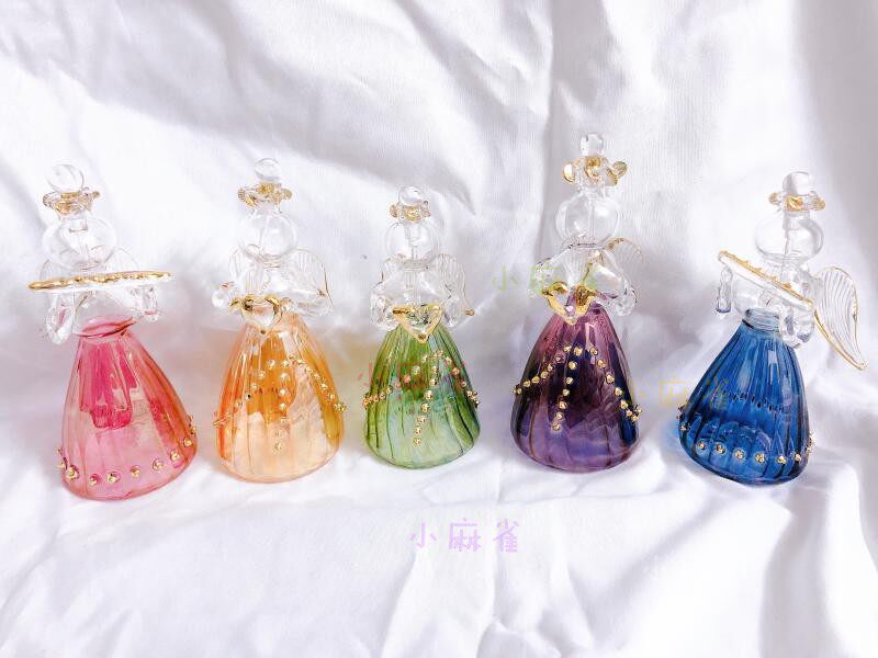 Angel Essence Bottle Egypt specials Artisanal Bottle Fairy makeup Desk Healing Birthday Gift Multicolor Pendulum