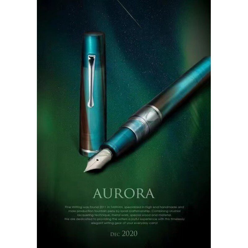 Taiwan Shangyutang window view series black tide aurora resin drip -in stainless steel pen office writing gift gift