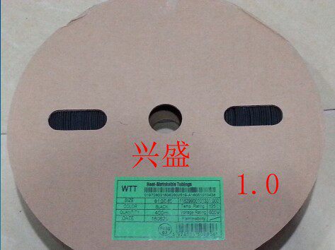 WTT1MM black heat-shrink tube protective tube shrink tube insulated pipe wire sleeve Professional cut pipe 400 m