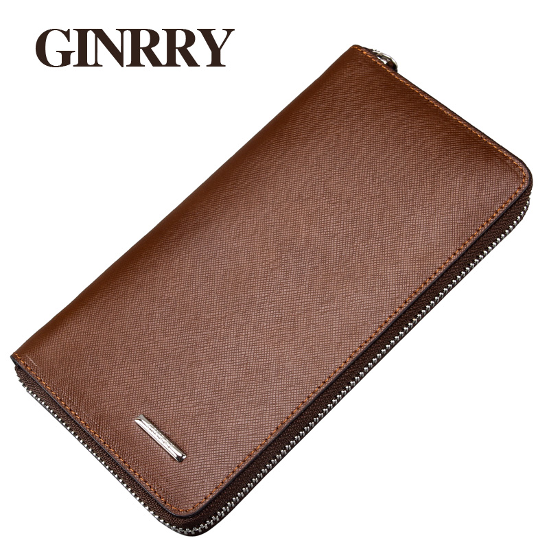 Men's long purse Purse Bracelet Money Nip Bull Leather Business Casual Men's Bag Small Handbag