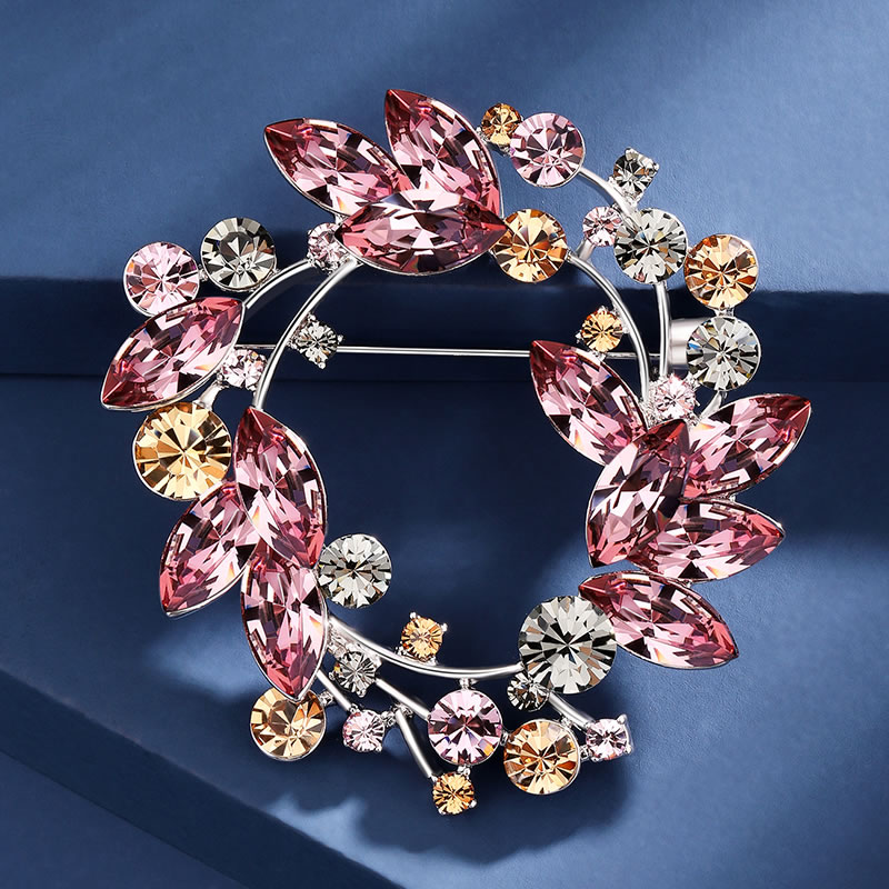 South Korea's upscale bra pin Austrian crystal jewelry blossoms blossom coat coat coat needle accessories