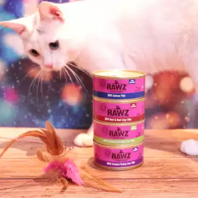 American Rawz canned staple food 96% fresh meat Rose cat glue-free grain-free whole cat food wet food canned staple food 156g