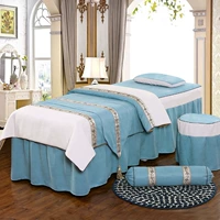 Beauty khăn trải giường gia đình bốn cấp cao lanh-bông giường massage bedspread thẩm mỹ viện bedspread châu Âu bộ nhỏ gọn - Trang bị tấm drap giường spa