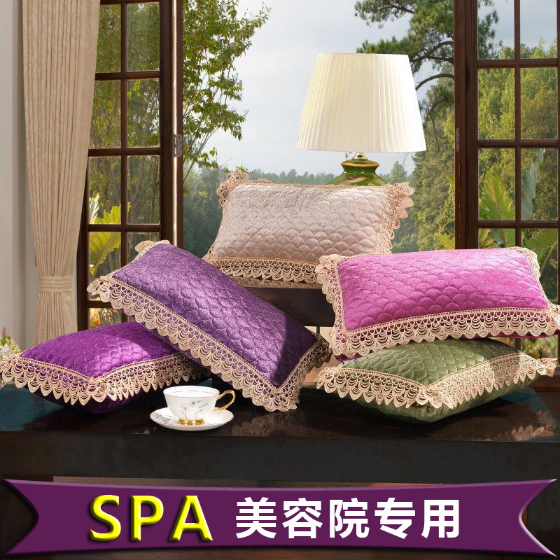 Beauty salon pillow Beauty bed cover four-piece pillow core massage massage single small pillow removable and washable special price