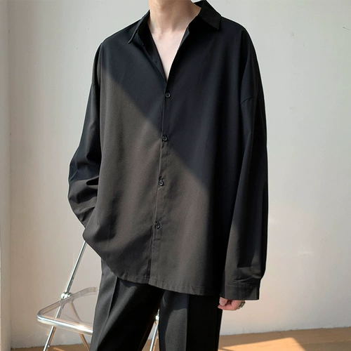 Летняя тонкая цветная рубашка для отдыха, японская быстросохнущая шелковая одежда для защиты от солнца, свободный крой