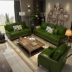 Nordic sofa da sofa da sofa da Mỹ căn hộ nhỏ phòng khách ba sẵn sàng lớp đầu tiên của da - Ghế sô pha ghế sofa gấp thành giường Ghế sô pha