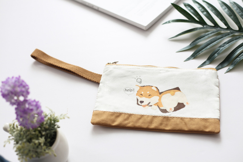 Ví 6.2 inch vải nữ dây kéo túi ly hợp Hàn Quốc túi đơn giản đồng xu sinh viên điện thoại di động túi đựng điện thoại chống nước