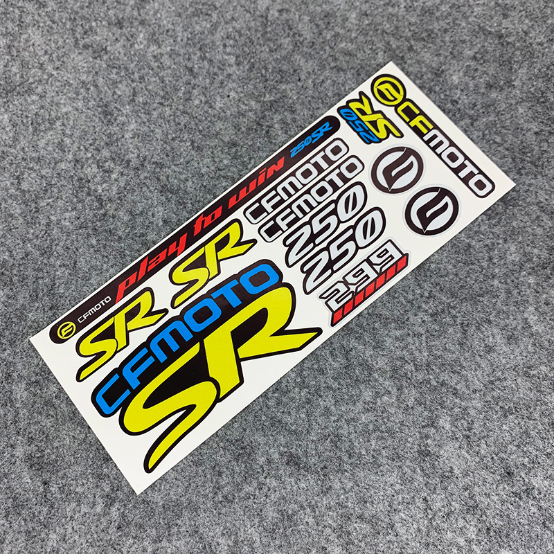 Suitable for spring wind 250SR locomotive locomotive equipment safety helmet decoration luminous reflective patch paper waterproof supplies sticker