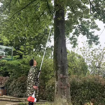 Tuochuan lawn mower lengthened side-mounted high branch saw gasoline multi-function high-altitude pruning machine trimmer Orchard Agricultural