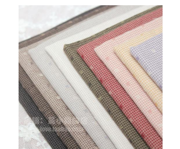 Nhật Bản đầu tiên nhuộm vải thủ công vải tự làm jacquard dệt vải dệt vải cotton nhóm / khăn trải bàn 10 màu vải đậu nhóm vải thun giá rẻ