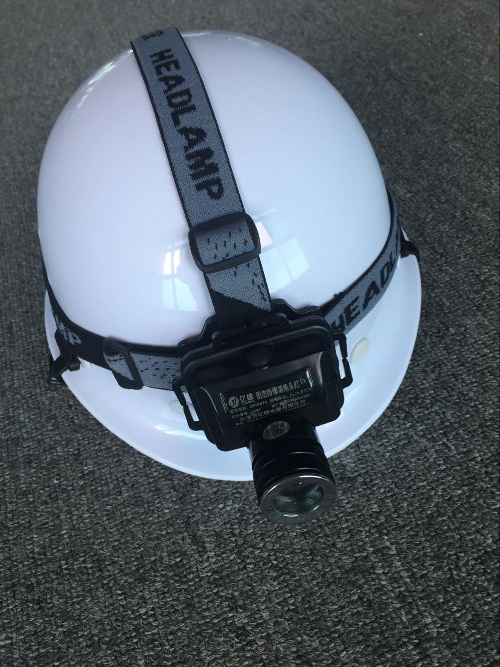 Lithium battery explosion-proof head lamp 3w led waterproof and explosion-proof focusing head light fire safety helmet wearing type lighting lamp