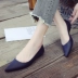 Thời trang đế xuồng đế xuồng đế xuồng đế thấp giúp giày cao su chống trơn trượt giày công sở chống nước nông đi mưa nữ mùa hè giày đi mưa Rainshoes