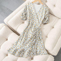 Special Price Flush 2021 Broken Flowers Snowspun Dress Womens Summer Medium Long Style Casual Tea Hysteria Skirt Irregular