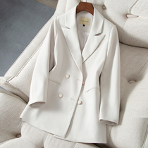 2022 Spring new western suit small suit jacket woman in spring and autumn French style casual Inn wind white temperament blouse