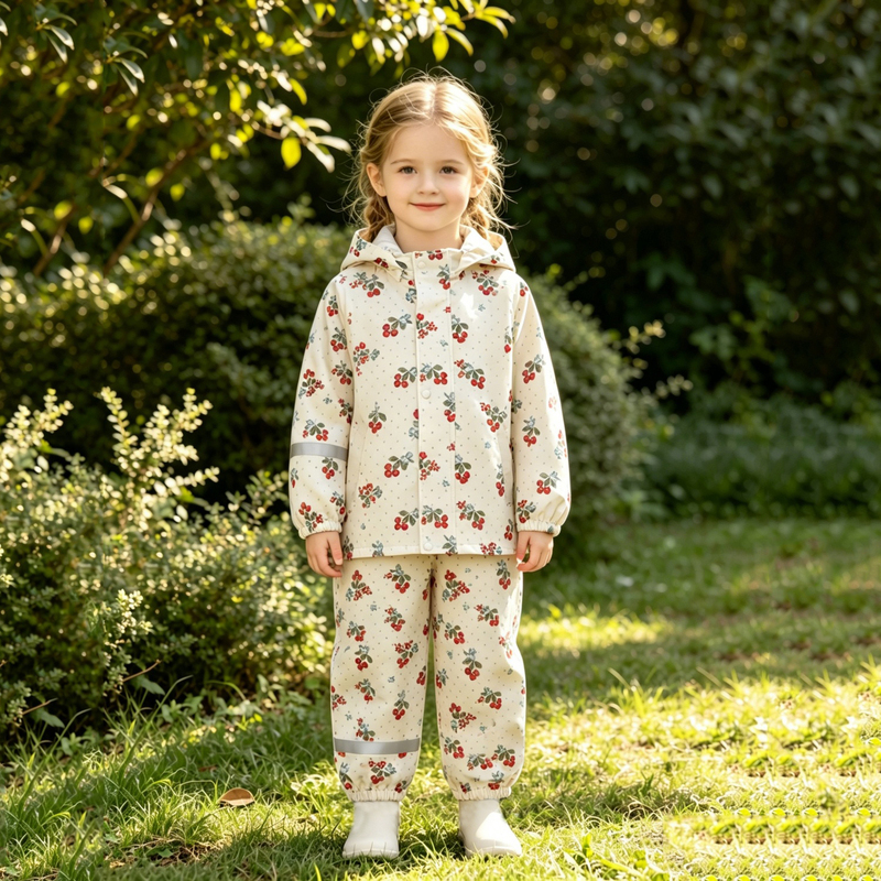 Children's 1-8 Years Old Two-Piece Raincoat and Rain Pants Set, Thin Waterproof, Suitable for Kindergarten, Vacation, with Hood Children's 1-8 Years Old Two-Piece Raincoat and Rain Pants Set, Thin Waterproof, Suitable for Kindergarten, Vacation, with Hood