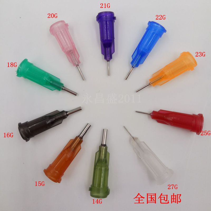 1 4 points glue needle plastic needle stainless steel needle nozzle screw mouth glue dispenser flat mouth needle 100 only