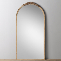 European light luxury retro floor-to-ceiling mirror Cloakroom full-length mirror Land full-length mirror Clothing store fitting mirror can be customized