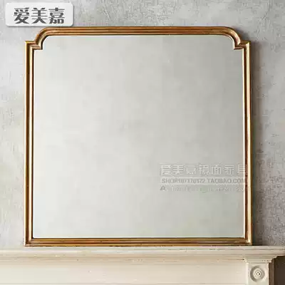 Retro do old porch decorative mirror toilet wall-mounted mirror dressing room bathroom mirror custom dressing table cosmetic mirror
