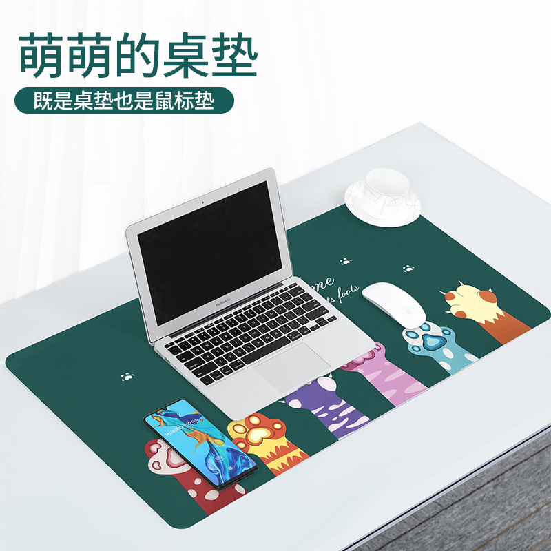 BuBM Desk Cushion Student Learning Table Desk Desktop Mat Slip Rat Cushion Oversized Computer Mat Home Office Notebook Computer Keyboard Mat Teenage Girl Cute Cartoon Dormitory Desktop Mat