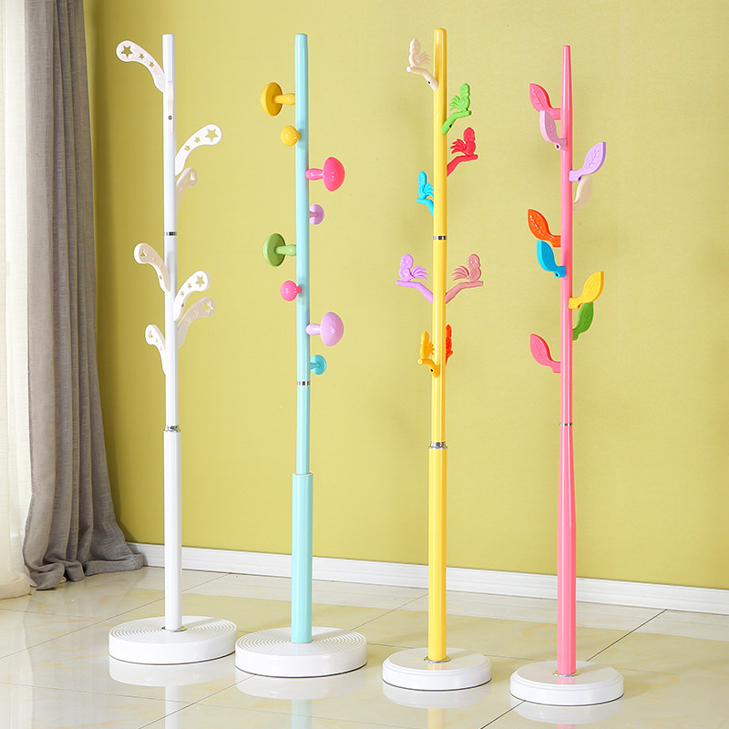 Simple household floor-to-ceiling hanger children's coat rack indoor hallway coat rack European-style bedroom hanging clothes rack