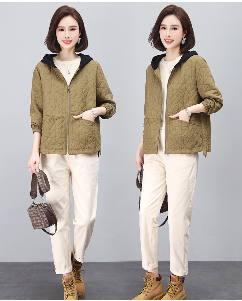 F0645 1430K ÁO KHOÁC NỮ TEMTDEI DÁNG DỘNG KẺ CARO MÙA XUÂN THU ĐÔNG TRUNG NIÊN KẺ CARO THỜI TRANG NỮ G04 SẢN PHẨM MỚI