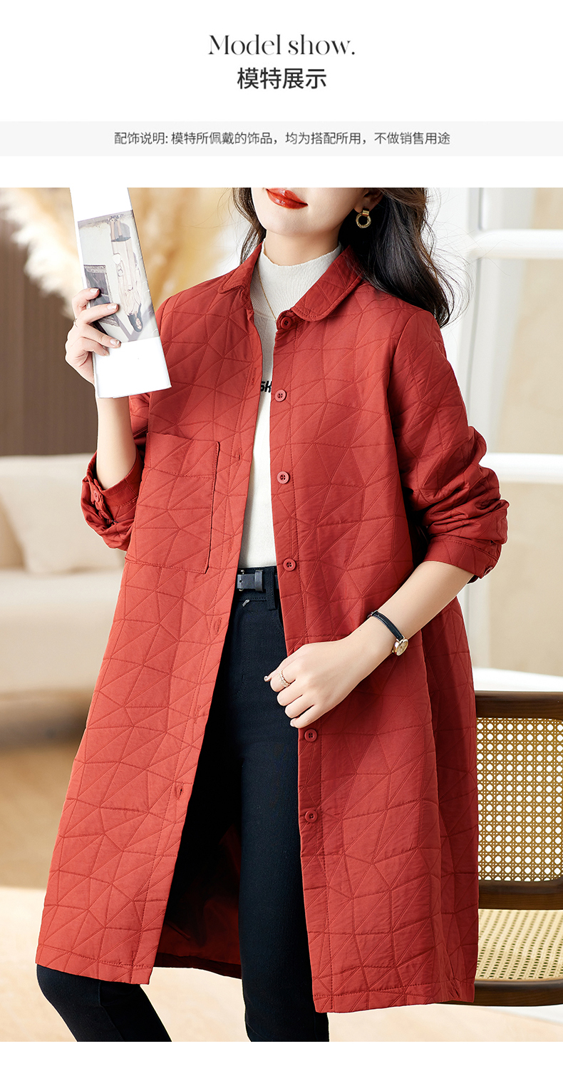 E3417 1880K ÁO KHOÁC NỮ TEMTDEI DÁNG DỘNG KẺ CARO MÙA XUÂN THU ĐÔNG TRUNG NIÊN KẺ CARO KÍN CỔ THỜI TRANG NỮ G05 SẢN PHẨM MỚI