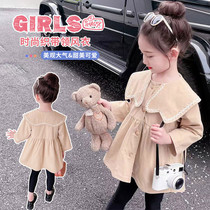Girls Spring and Autumn Jackets 2023 New Style Autumn Windbreakers Baby Girl Childrens Clothes Autumn Childrens Tops