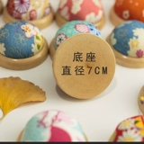 Вставка иглы с твердым деревом сиденья булочки вышитые линия