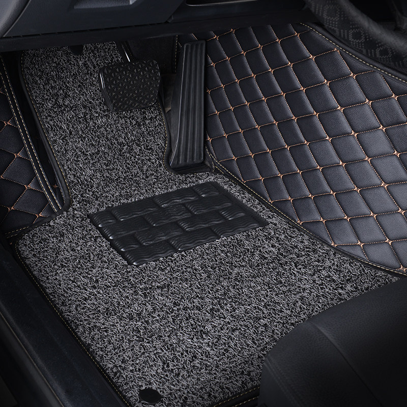 The new car floor mats are fully enclosed and highly fitted with double-layer single-layer leather wire rings, which can be disassembled and customized for private cars