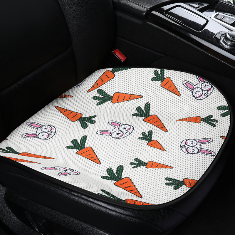 Tide brand car cushion summer cartoon four seasons universal seat cushion female breathable mesh three-piece non-slip single piece