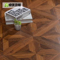 Laminate wood flooring Parquet laminate flooring American European and American art parquet Gray Nordic style floor