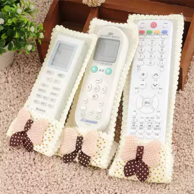 3-piece set of fabric TV remote control protective cover Air conditioning remote control set dust cover remote control board set Special price 30%