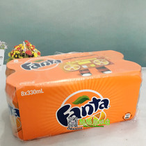 Hong Kong imported Fanta orange soda 330ml * 8 cans cans spot