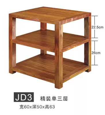 Jazz rack Luxury American black walnut hardcover single three-layer amplifier rack Solid wood speaker audio equipment