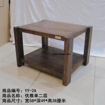 Sound element YY-2A elegant single two-layer black walnut solid wood rack HIFI audio rack equipment rack cabinet