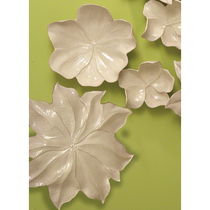 North Carmecca Italian imported ivory white magnolia bowl vintage entrance wall hanging wall hanging wall decoration