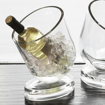 Belcarl Portugal imported inclined glass ice wine bottle home ice cube cooling wine utensils beer ice bucket insulation