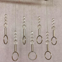 Clothing store adhesive hook hanging display rack wall-mounted ring mens clothes hangers womens childrens clothing side rack