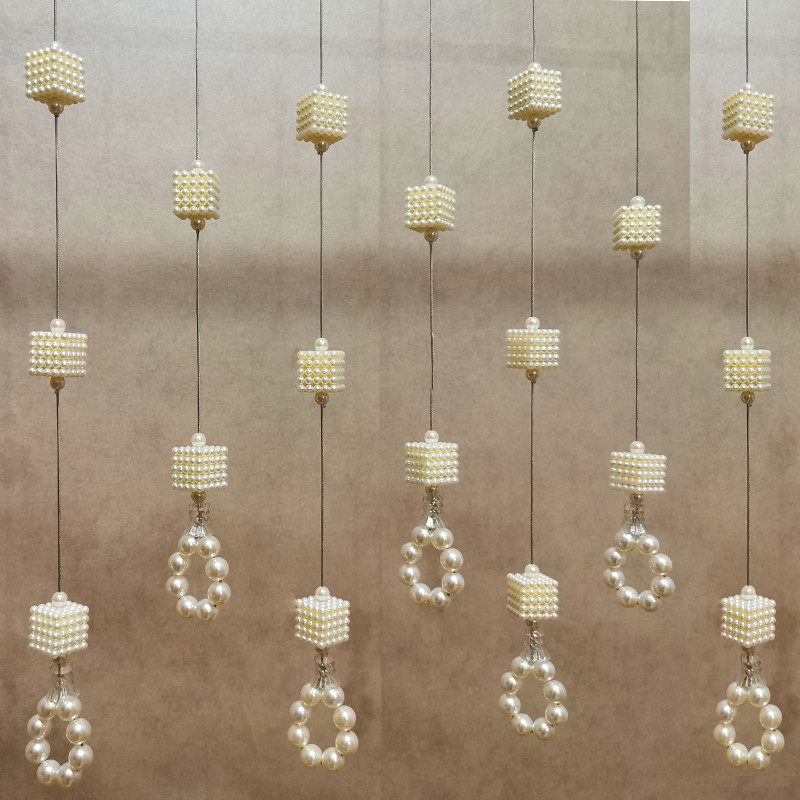 Clothing store crystal ring hanging pearl hanger hanging chain hanging chain bead chain display stand ceiling hanging hanger